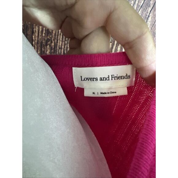 Lovers And Friends Pink Pearls Cardigan Sz XL Short Barbie - Picture 6 of 7